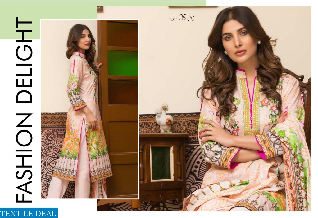 Zs kalyan printed lawn collection Wholesale pakistani dress material